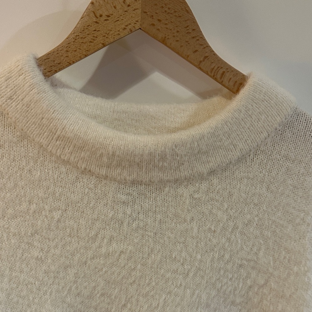 Chico's Cream Knit Poncho - Picture 3 of 5